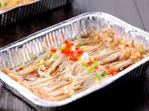 宝山锡纸烤金针菇